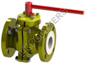 Lined Three Piece Ball Valve