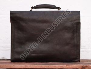 Leather Document Hand Bag