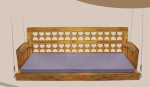 Carved Reversible Teak Wood Swing