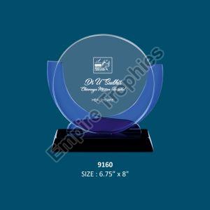 Crystal Handshake Trophy