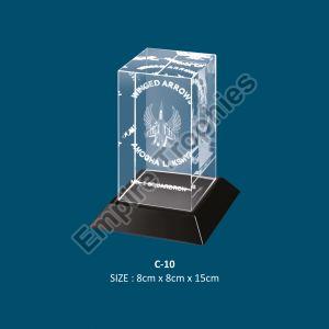 3D Crystal Awards Trophy