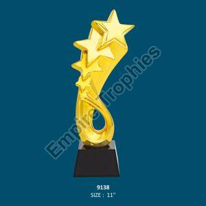 CRYSTAL GOLD STAR TROPHY