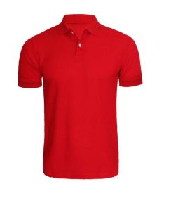Mens Red Polo Sports T Shirt