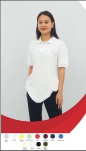 230 Gsm Ladies Polo T Shirt Without Pocket
