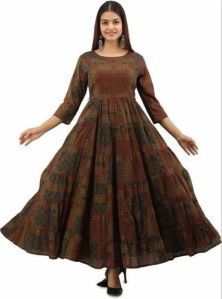 Ladies Multicolor Anarkali Kurti