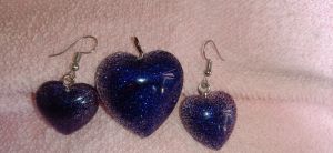 resin earrings pendant set