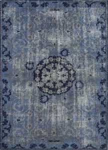 Dark Denim Hand Knotted Rug