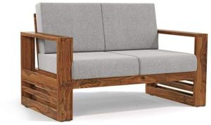 2 Seater Wooden Sofa