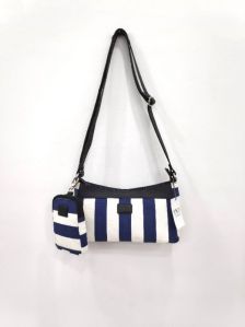 Ladies Blue and White Shoulder Bag