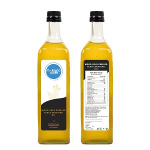 Wood cold pressed mustard oil