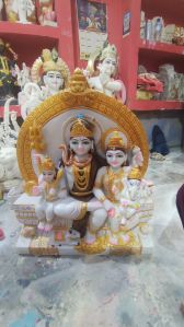 Marble Shiv Parivar Statue