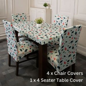 birds kites elastic chair table cover