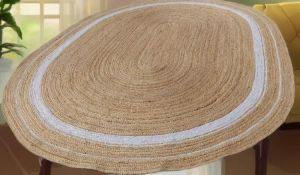 Natural Oval Jute Rug