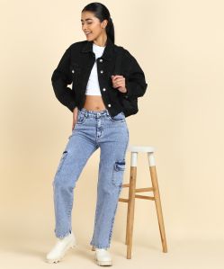 cargo denim jeans for women