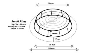 PVC Small Ring Scrubber Packaging Blister