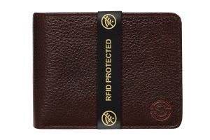 SCHARF Georgia Men's Leather RFID Pocket Wallet (Brown), Free Size