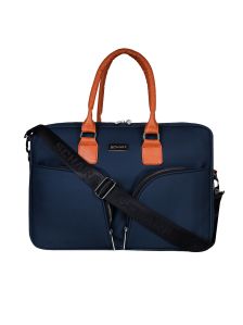 SCHARF HANDLE VEGAN LEATHER LAPTOP BAGS FITS UPTO