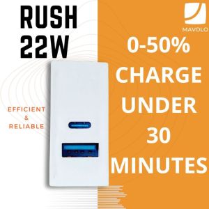 Mavolo Rush 22W Fast USB Charger Socket