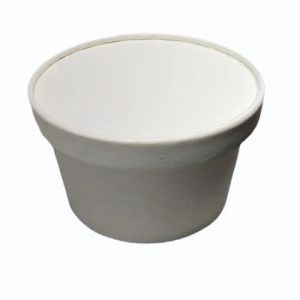 350ml White Paper Round Food Container