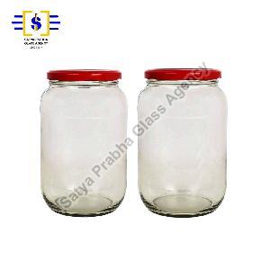 1 kg Glass Round Lug Jars
