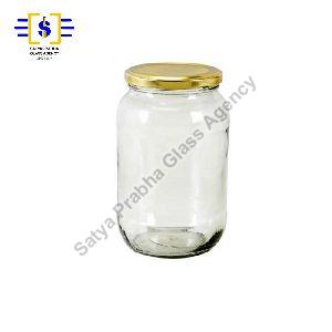 1 kg Glass Round Lug Jars