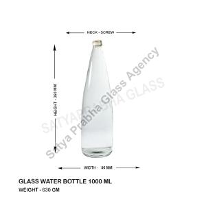 1000 ml Glass Water Bottles