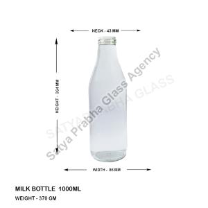 1000 ml Glass Milk Bottle