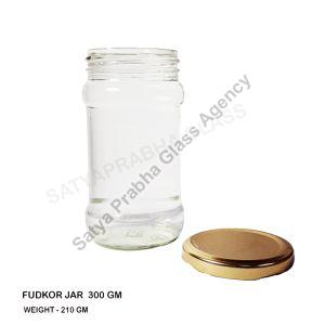 300 gm Glass Fudkor Jars