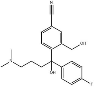 4-(4-(Dimethylamino)-1-(4-Fluorophenyl)-1-Hydroxybutyl)-3-(Hydroxymethyl) Benzonitrile (Diol Base) Powder
