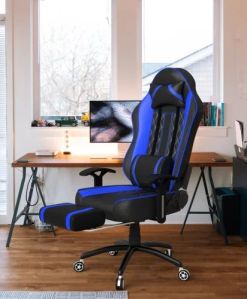 Thunder Footrest Edition Blue Rekart Gaming Chair
