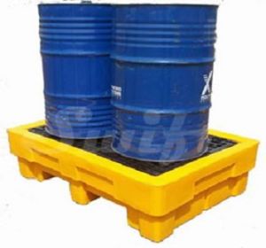 200L 2 Drum Spill Containment Pallet L1390 X W990 X H380 Mm DSCP-DL2