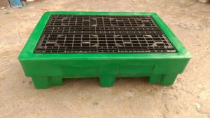 200L 2 Drum Spill Containment Pallet L1390 X W990 X H380 Mm DSCP-DL2