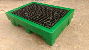 200L 2 Drum Spill Containment Pallet L1390 X W990 X H380 Mm DSCP-DL2
