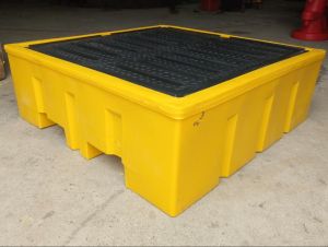 280L 4 Drum Spill Containment Pallet L1314 X W1314 X H450 Mm DSCP-DL4