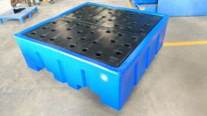 280L 4 Drum Spill Containment Pallet L1314 X W1314 X H450 Mm DSCP-DL4