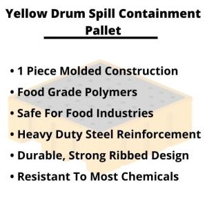 280L 4 Drum Spill Containment Pallet L1314 X W1314 X H450 Mm DSCP-DL4