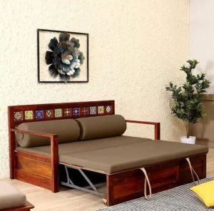 Designer Wooden Sofa Cum Bed