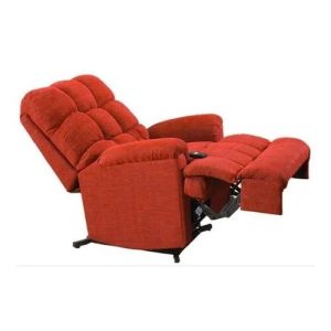 Red Fabric Recliner Chair