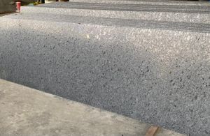 steel grey lapotra granite slab