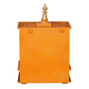 Orange & Red Hand Carved Wooden Temple