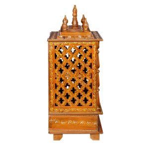 Handmade Wooden Temple with Door
