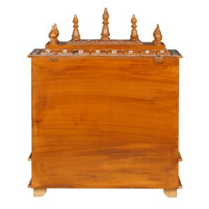 Handmade Wooden Temple with Door