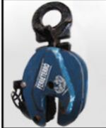 VERTICAL PLATE LIFTING CLAMP WITH REMOTE RELEASE AND SWIVEL HANDLE