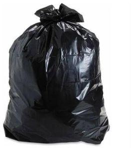 black garbage bag