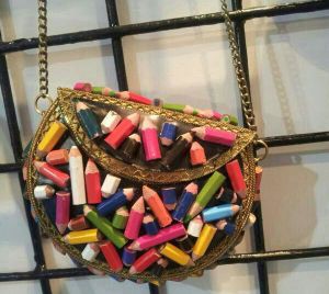 Pencil Metal purse