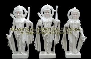 36 Inch Marble Ram Darbar Statue