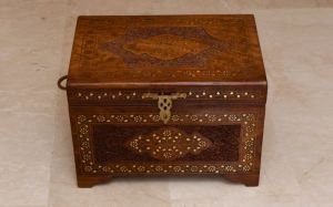 Brown Wooden Vintage Box