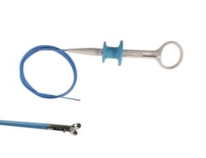 stainless steel and plastic biopsy forceps