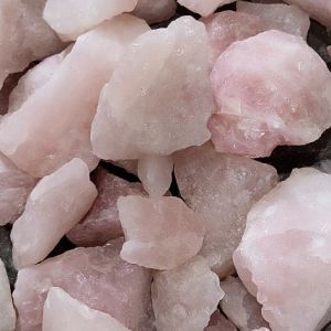 Natural pink Rose quartz raw gemstones
