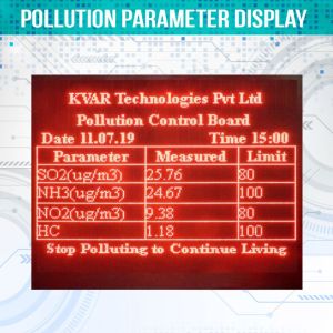 Pollution Parameter Display Board